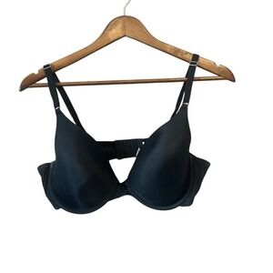 Maidenform One Size T-Shirt Bra - 40C Black Adjustable Straps Comfort‎
